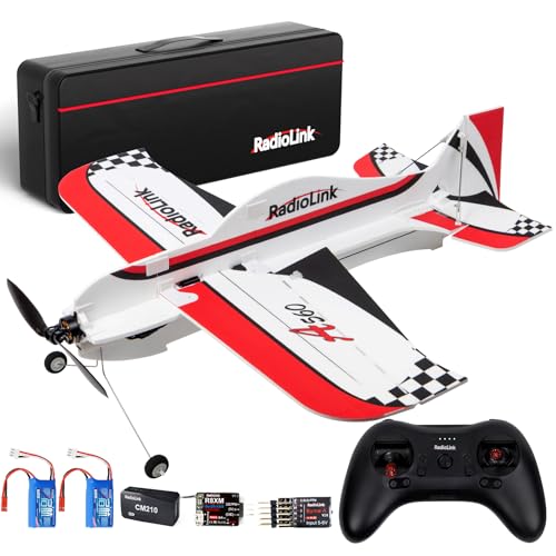 Radiolink A560 RC Flugzeug mit 6 Flugmodi, einfach zu fliegendes RFT RC Flugzeug mit 2,4 GHz Fernbedienung, Byme-A Gyro FC, bürstenloser Motor für Kinder, Jungen, Mädchen, Erwachsene und Anfänger von ATA HOBBY