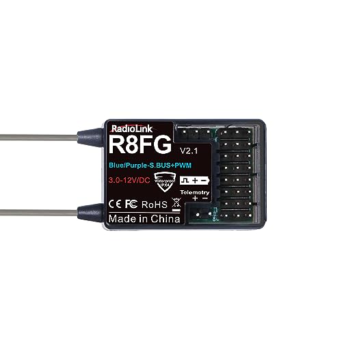 Radiolink R8FG V2.1 8CH Gyro Receiver, 2.4GHz 600m Long Range Control Voltage Telemetry, Water-Splash RX for RC Remote Controller RC8X/RC6GS V3/RC4GS V3 RC Crawler Car Boat Radiolink R8FG V2.1 8CH Gyro Receiver, 2.4GHz 600m Long Range Control Voltage Telemetry, Water-Splash RX for RC Remote Controller RC8X/RC6GS V3/RC4GS V3 RC Crawler Car Boat von ATA HOBBY