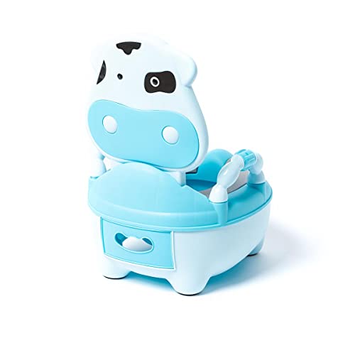 ATAA Kuh-Baby-Töpfchen - Blau - ideale Babytoilette mit Kuhdesign von ATAA