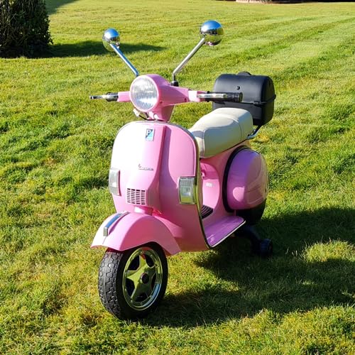 Vespa Klassik- Elektromotorrad mit 12V mit offizieller Piaggio Lizenz - Pink von ATAA