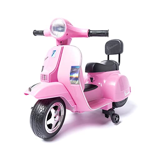 ATAA Vespa Klassik PX150 Mini Offiziell - Pink - Elektro-Motorrad für Kinder mit 6V Batterie von ATAA