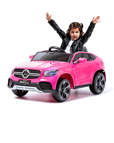 Mercedes GLC Coupe Edition - Pink - Elektro-Auto für Kinder mit 12V Batterie und Fernbedienung für Eltern von ATAA
