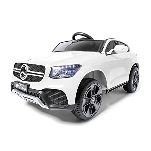 Mercedes GLC Coupe Edition - Weiß - Elektro-Auto für Kinder mit 12V Batterie und Fernbedienung für Eltern von ATAA