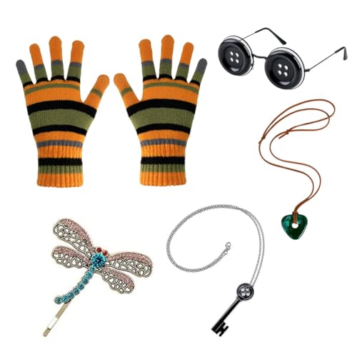 ATAYOU Halloween-Cosplay-Kostüm-Zubehör-Set für Frauen und Mädchen (ohne Hut) von ATAYOU