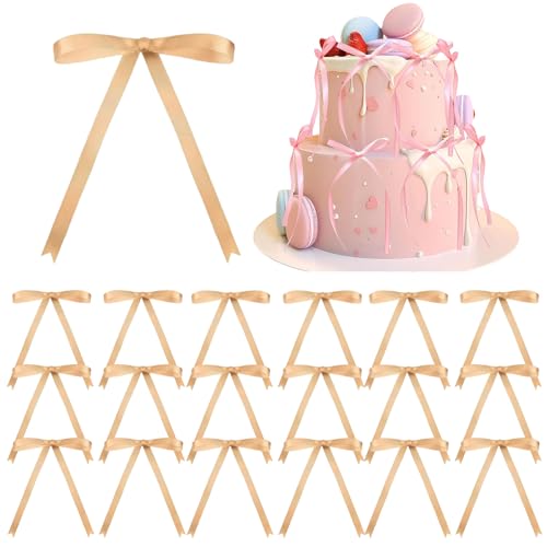 18 Stück Kaffee-Schleifenkuchen-Topper für Kuchendekorationen, braune Schleife, Schleifen, Kuchendekoration, Picks, Babyparty, Kuchendekoration, Dekorationen für Geburtstag, Braut, Hochzeit, Party, 18 Stück Kaffee-Schleifenkuchen-Topper für Kuchendekorationen, braune Schleife, Schleifen, Kuchendekoration, Picks, Babyparty, Kuchendekoration, Dekorationen für Geburtstag, Braut, Hochzeit, Party, von ATBEAMEN