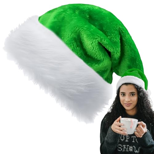 Weihnachtsmützen für Kinder und Erwachsene, luxuriöse Weihnachtsmützen, Weihnachtsmannmützen, Plüsch-Weihnachtsmannmütze, Weihnachtsmannmütze, dick, Weihnachtsmann-Kostüm für Weihnachten, Neujahr, Weihnachtsmützen für Kinder und Erwachsene, luxuriöse Weihnachtsmützen, Weihnachtsmannmützen, Plüsch-Weihnachtsmannmütze, Weihnachtsmannmütze, dick, Weihnachtsmann-Kostüm für Weihnachten, Neujahr, von ATBEAMEN
