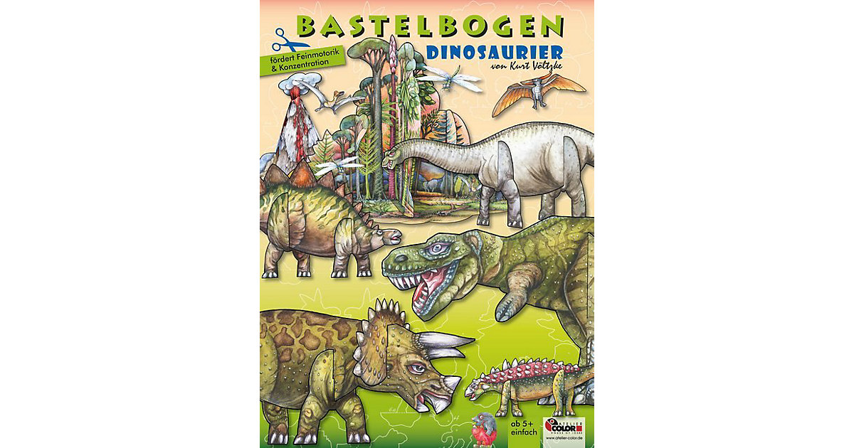 Buch - Dinosaurier Bastelbogen Buch - Dinosaurier Bastelbogen von ATELIER COLOR House of Ideas