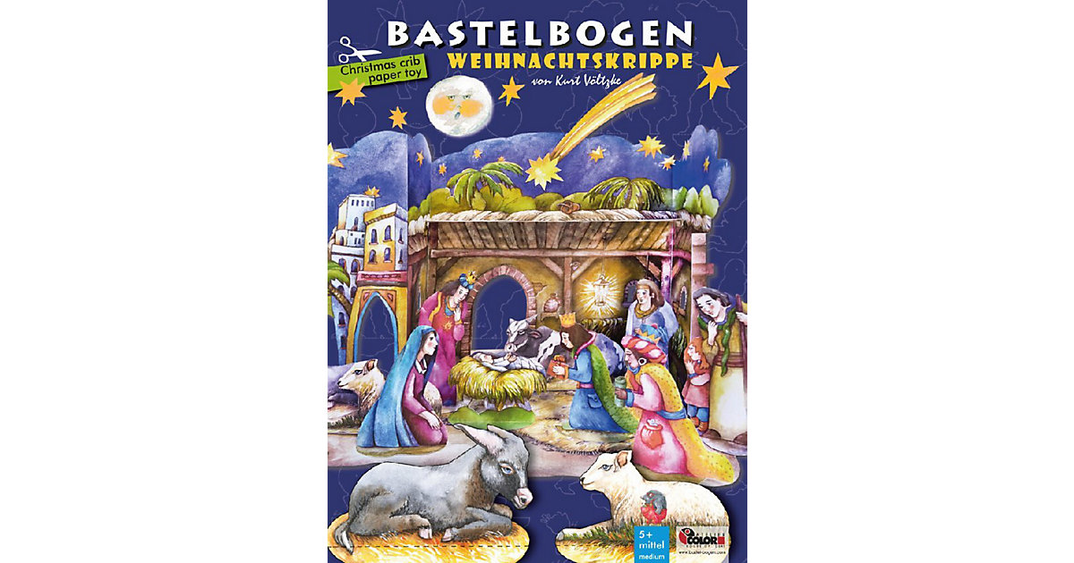 Buch - Weihnachtskrippe Bastelbogen Buch - Weihnachtskrippe Bastelbogen von ATELIER COLOR House of Ideas
