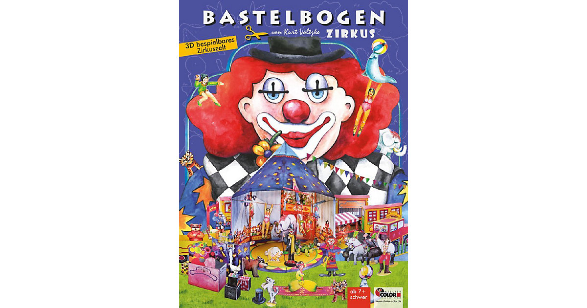 Zirkus Bastelbogen Zirkus Bastelbogen von ATELIER COLOR House of Ideas