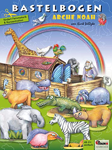 Arche Noah mit Tieren Bastelbogen bespielbares Schiff Bastelset zum Ausschneiden und Basteln für Kinder ab 5+ Jahren Papiermodelle zum Spielen Arche Noah mit Tieren Bastelbogen bespielbares Schiff Bastelset zum Ausschneiden und Basteln für Kinder ab 5+ Jahren Papiermodelle zum Spielen von ATELIER COLOR