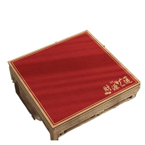 ATEUXOL Mahjong Matte Verdickte Poker-Tischdecke, quadratisch, Rauschunterdrückung, Mahjong-Tischset, Heimstoff, Esstischdecke, geometrisches Muster, modern(Color 10,60 * 60cm) von ATEUXOL