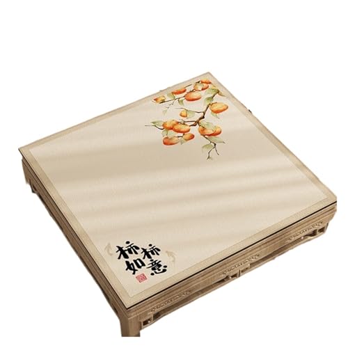 ATEUXOL Mahjong Matte Verdickte Poker-Tischdecke, quadratisch, Rauschunterdrückung, Mahjong-Tischset, Heimstoff, Esstischdecke, geometrisches Muster, modern(Color 2,60 * 60cm) von ATEUXOL