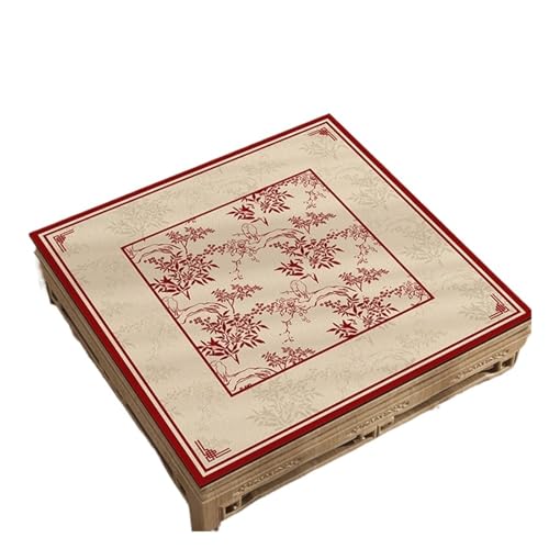 ATEUXOL Mahjong Matte Verdickte Poker-Tischdecke, quadratisch, Rauschunterdrückung, Mahjong-Tischset, Heimstoff, Esstischdecke, geometrisches Muster, modern(Color 3,60 * 60cm) von ATEUXOL