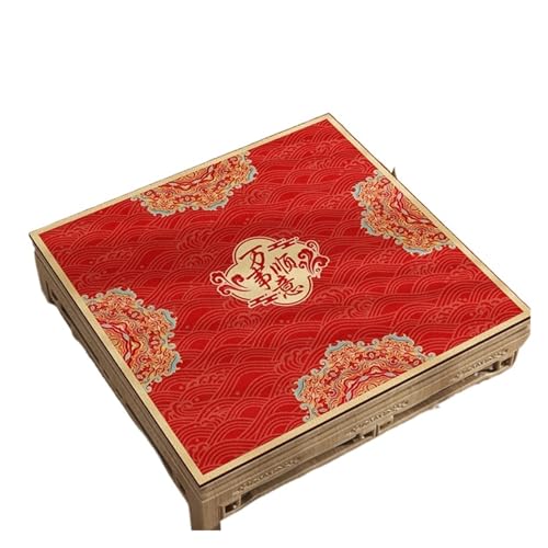 ATEUXOL Mahjong Matte Verdickte Poker-Tischdecke, quadratisch, Rauschunterdrückung, Mahjong-Tischset, Heimstoff, Esstischdecke, geometrisches Muster, modern(Color 4,60 * 60cm) von ATEUXOL