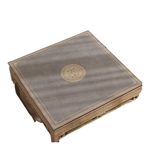 ATEUXOL Mahjong Matte Verdickte Poker-Tischdecke, quadratisch, Rauschunterdrückung, Mahjong-Tischset, Heimstoff, Esstischdecke, geometrisches Muster, modern(Color 7,60 * 60cm) von ATEUXOL
