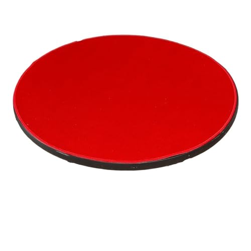 Mahjong Matte Runde Abdeckung Poker Tisch Matte Mahjong Tischdecke Verdickt Antiskid Pad Lärm Tischdecken Spiel Beständig Gummi Spielmatte(Red,Diameter 90cm) von ATEUXOL