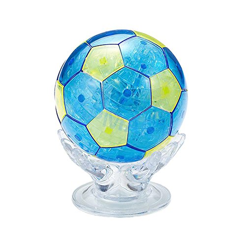 3D Crystal Puzzle 77 Stück 3D Puzzle Lernspielzeug Kinderspielzeug - Fußball von ATIDY