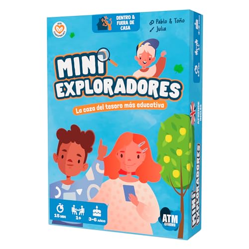 ATM Gaming Mini Exploradres – Lernspiel für Kinder von 3 bis 6 Jahren – Lernen, Kreativität und Phantasie – Spaß ohne Bildschirme – Englisch Lernen – originelles Geschenk für Kinder von ATM Gaming
