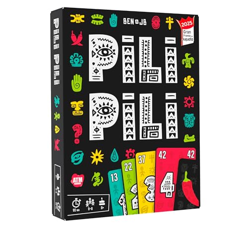 ATM Gaming PILI PILI – Gesellschaftsspiel – Gewinner Grand Prix du Jouet 2025 – Taktisches und Stimmungskartenspiel – 2 bis 8 Spieler – 20 Minuten – originelle Geschenkidee ATM Gaming PILI PILI – Gesellschaftsspiel – Gewinner Grand Prix du Jouet 2025 – Taktisches und Stimmungskartenspiel – 2 bis 8 Spieler – 20 Minuten – originelle Geschenkidee von ATM Gaming
