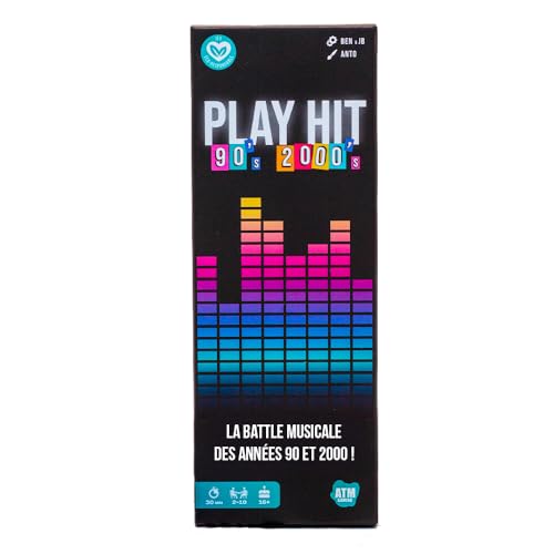 ATM Gaming Play Hit Gesellschaftsspiel – Musikquiz der 90er und 2000er Jahre – perfekt für Stimmung – Kartenspiel – Gesellschaftsspiele Freunde und Familie – 2 bis 10 Spieler ATM Gaming Play Hit Gesellschaftsspiel – Musikquiz der 90er und 2000er Jahre – perfekt für Stimmung – Kartenspiel – Gesellschaftsspiele Freunde und Familie – 2 bis 10 Spieler von ATM Gaming