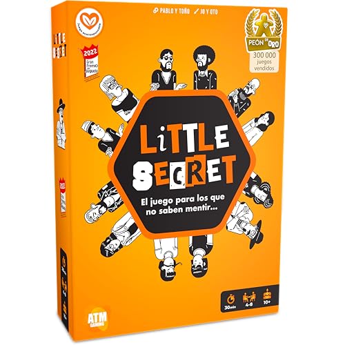 Little Secret - Brettspiele - Spiel Grand Prix 2022 - Wortspiele, Geheimnis und Spaß - Spiel mit Freunden und Familie - Erwachsene und Kinder - Originelles Geschenk Little Secret - Brettspiele - Spiel Grand Prix 2022 - Wortspiele, Geheimnis und Spaß - Spiel mit Freunden und Familie - Erwachsene und Kinder - Originelles Geschenk von ATM Gaming