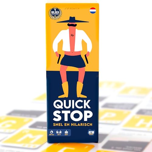 QUICKSTOP – Das ultimative Kartenspiel für schnelle Denker & Lachen | Familien- & Partyspiel | Ab 10 Jahren | 2–7 Spieler | 30 min | Kompaktes Reisespiel für jeden Anlass QUICKSTOP – Das ultimative Kartenspiel für schnelle Denker & Lachen | Familien- & Partyspiel | Ab 10 Jahren | 2–7 Spieler | 30 min | Kompaktes Reisespiel für jeden Anlass von ATM Gaming