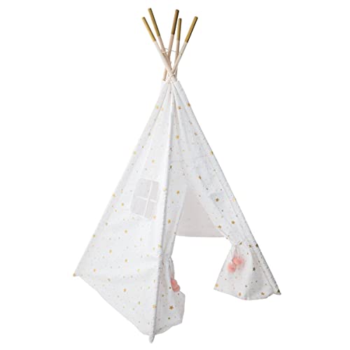 Atmosphera - Kinder-Tipi weiß/golden - Weiß von ATMOSPHERA CREATEUR D'INTERIEUR
