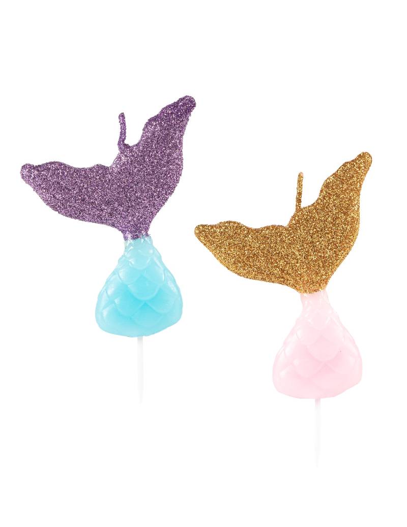 2 Kerzen Meerjungfrauenschwanz 17 x 14 cm von ATOSA