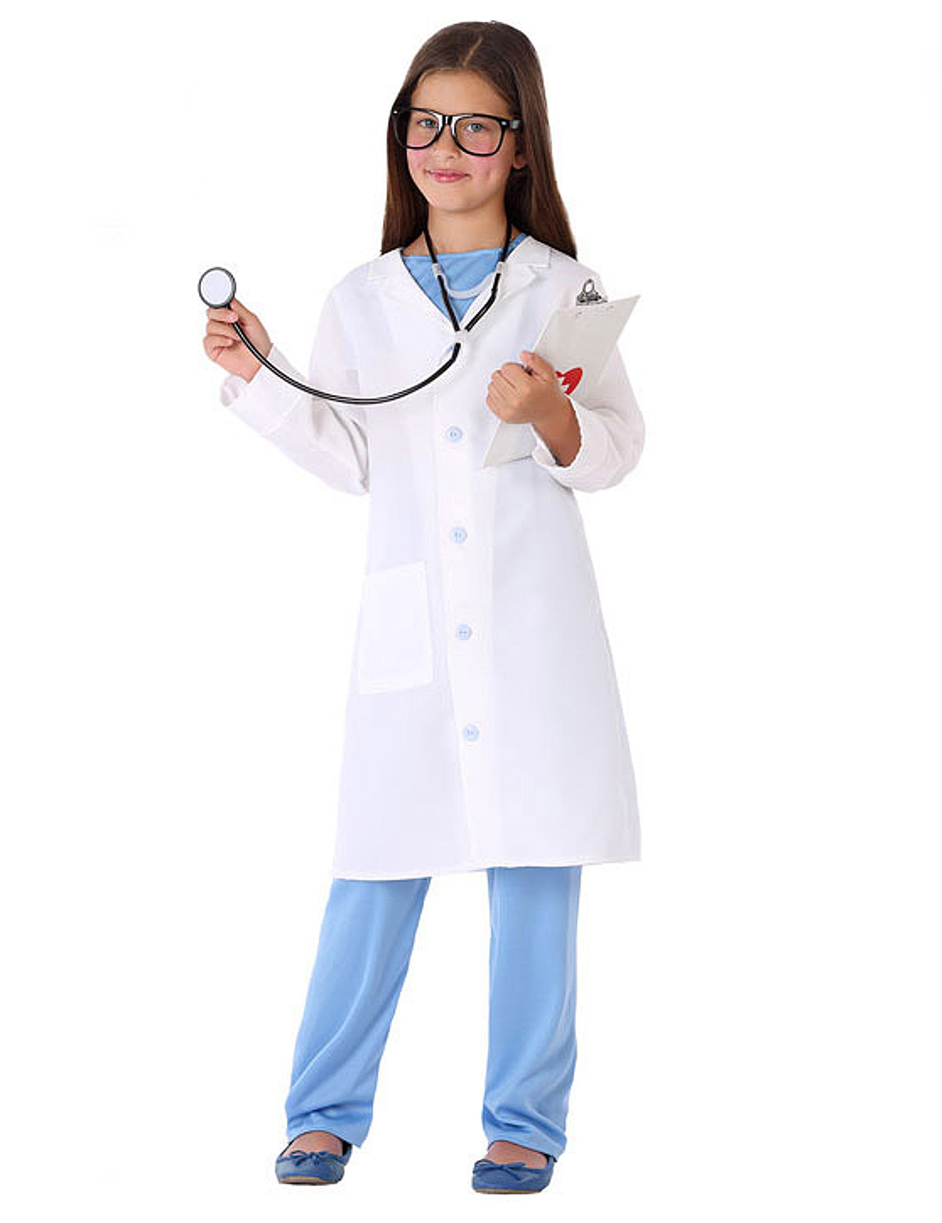 Ärztin-Kostüm für Mädchen Faschingskostüm blau-weiss Ärztin-Kostüm für Mädchen Faschingskostüm blau-weiss von ATOSA