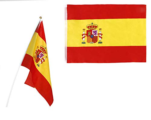 Atosa -22191 Atosa-22191 Spanien Wimpelkette mit Kunststoff, 45 x 30 cm, WM Fußball und Sport, rot und gelb (22191) von ATOSA