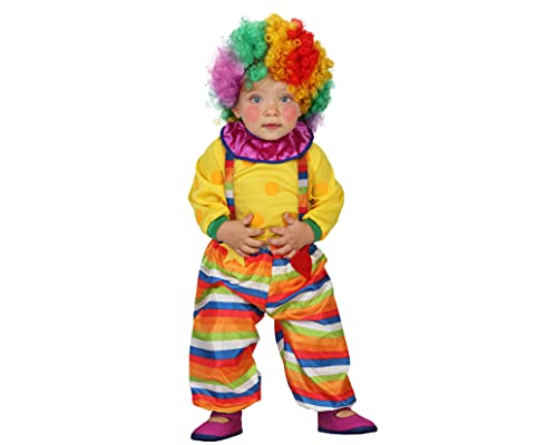 Atosa 23751 - Clown Kostüm, Größe 6-12 Monate, bunt von ATOSA