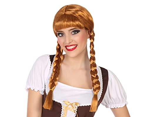 Atosa 43685 Perücke Braun, mit Zöpfen, Unisex – Erwachsene Atosa 43685 Perücke Braun, mit Zöpfen, Unisex – Erwachsene von ATOSA