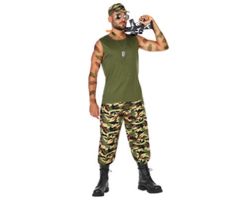 ATOSA 54127 COSTUME MILITAR XS-S, Herren, Camouflage/Oliv von ATOSA