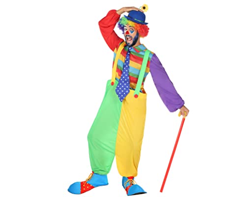 ATOSA 54168 COSTUME CLOWN M-L, Herren, Mehrfarbig von ATOSA