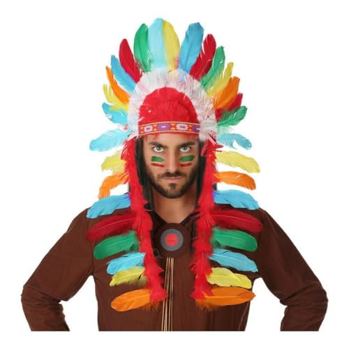 Atosa 58840 Cowboy,indisch Indianer Federschmuck, Mehrfarbig, Unisex – Erwachsene, Única Atosa 58840 Cowboy,indisch Indianer Federschmuck, Mehrfarbig, Unisex – Erwachsene, Única von ATOSA