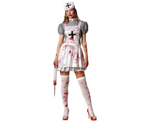 ATOSA | Erwachsene Frauen Blutige Krankenschwester Kostüm | Kostüme für Halloween, Karneval, Mottopartys | Inklusive Kopfaccessoire, kurzes Kleid | Komfortabel, lustig und originell | XL ATOSA | Erwachsene Frauen Blutige Krankenschwester Kostüm | Kostüme für Halloween, Karneval, Mottopartys | Inklusive Kopfaccessoire, kurzes Kleid | Komfortabel, lustig und originell | XL von ATOSA