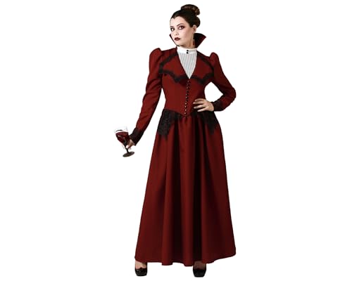 ATOSA | Erwachsene Vampir Kostüm Frau | Dracula | Königin Hexe | Horror Kostüme für Halloween, Karneval, Mottopartys | Enthält langes Kleid | Komfortabel, lustig und originell | XS-S ATOSA | Erwachsene Vampir Kostüm Frau | Dracula | Königin Hexe | Horror Kostüme für Halloween, Karneval, Mottopartys | Enthält langes Kleid | Komfortabel, lustig und originell | XS-S von ATOSA