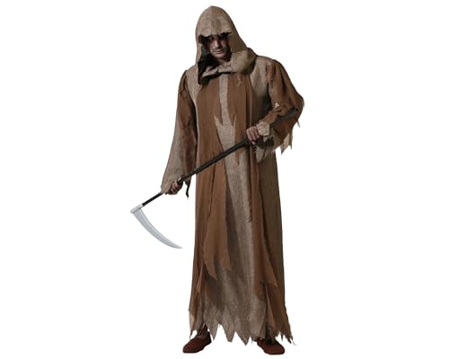 ATOSA|Erwachsene männlicher Zauberer Kostüm|Tod|Der Sensenmann|Halloween, Karneval, Motto Party Kostüme|Enthält Langer Jumpsuit mit Kapuze|Komfortabel, lustig und originell | XL ATOSA|Erwachsene männlicher Zauberer Kostüm|Tod|Der Sensenmann|Halloween, Karneval, Motto Party Kostüme|Enthält Langer Jumpsuit mit Kapuze|Komfortabel, lustig und originell | XL von ATOSA