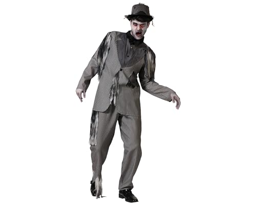 ATOSA | Grauer Bräutigam Kostüm Erwachsene Männer | Leiche, Geist | Horror Kostüme für Halloween, Karneval, Mottopartys | Inklusive Jacke, Hose | Komfortabel, lustig und originell | XXL von ATOSA