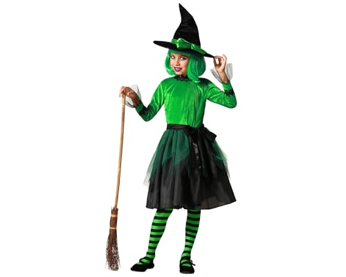 ATOSA | Grüne Hexe Kostüm für Mädchen | Magische Hexe | Horror | Kostüme für Halloween, Karneval, Mottopartys | Enthält Hut, Kleid, Schleife | Komfortabel und originell | 3-4 Jahre ATOSA | Grüne Hexe Kostüm für Mädchen | Magische Hexe | Horror | Kostüme für Halloween, Karneval, Mottopartys | Enthält Hut, Kleid, Schleife | Komfortabel und originell | 3-4 Jahre von ATOSA