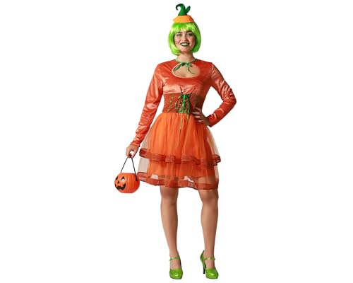 ATOSA | Kürbis Kostüm Erwachsene Frauen | Horror | Kostüme für Halloween, Karneval, Mottopartys | Inklusive Kopfaccessoire, kurzes Kleid | Komfortabel, lustig und originell | XS-S ATOSA | Kürbis Kostüm Erwachsene Frauen | Horror | Kostüme für Halloween, Karneval, Mottopartys | Inklusive Kopfaccessoire, kurzes Kleid | Komfortabel, lustig und originell | XS-S von ATOSA