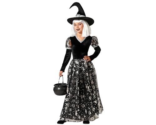 ATOSA | Mädchen Kinder Hexe Kostüm | Magische Hexe | Kostüme für Halloween, Karneval, Mottopartys | Enthält Hut & Maxikleid | Farbe Grau | Bequem & Spaß | 3-4 Jahre ATOSA | Mädchen Kinder Hexe Kostüm | Magische Hexe | Kostüme für Halloween, Karneval, Mottopartys | Enthält Hut & Maxikleid | Farbe Grau | Bequem & Spaß | 3-4 Jahre von ATOSA