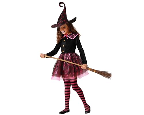 ATOSA | Mädchen Kinder Hexe Kostüm | Magische Hexe | Kostüme für Halloween, Karneval, Mottopartys | Enthält Hut & kurzes Kleid | Farbe Fuchsia | Komfortabel und originell | 7-9 Jahre ATOSA | Mädchen Kinder Hexe Kostüm | Magische Hexe | Kostüme für Halloween, Karneval, Mottopartys | Enthält Hut & kurzes Kleid | Farbe Fuchsia | Komfortabel und originell | 7-9 Jahre von ATOSA