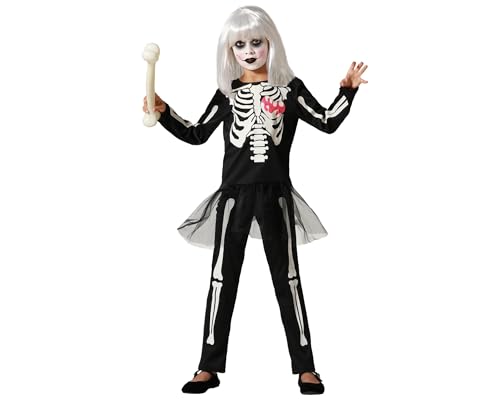 ATOSA | Mädchen Kinder Skelett Kostüm | Im Dunkeln leuchtender Anzug | Kostüme für Halloween, Karneval, Mottopartys | Enthält Hose, T-Shirt | Komfortabel, lustig, originell | 3-4 Jahre ATOSA | Mädchen Kinder Skelett Kostüm | Im Dunkeln leuchtender Anzug | Kostüme für Halloween, Karneval, Mottopartys | Enthält Hose, T-Shirt | Komfortabel, lustig, originell | 3-4 Jahre von ATOSA