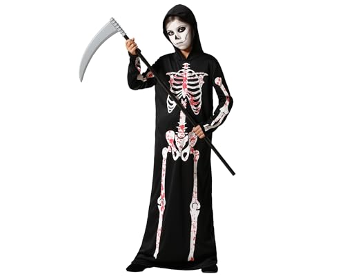 ATOSA | Unisex Kinder Blutiges Skelett Kostüm | Kostüme für Halloween, Karneval, Mottopartys | Enthält Langer Jumpsuit mit Kapuze | Komfortabel, lustig und originell | 5-6 Jahre ATOSA | Unisex Kinder Blutiges Skelett Kostüm | Kostüme für Halloween, Karneval, Mottopartys | Enthält Langer Jumpsuit mit Kapuze | Komfortabel, lustig und originell | 5-6 Jahre von ATOSA
