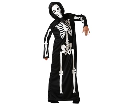 ATOSA | Unisex Kinder Skelett Kostüm | Im Dunkeln leuchtender Anzug | Kostüme für Halloween, Karneval, Mottopartys | Enthält Kapuze, langen Jumpsuit | Komfortabel und originell | 7-9 Jahre ATOSA | Unisex Kinder Skelett Kostüm | Im Dunkeln leuchtender Anzug | Kostüme für Halloween, Karneval, Mottopartys | Enthält Kapuze, langen Jumpsuit | Komfortabel und originell | 7-9 Jahre von ATOSA