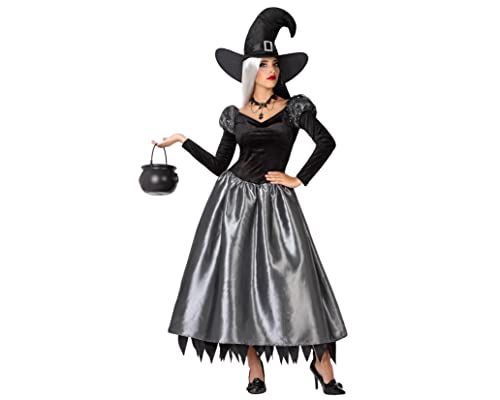 ATOSA costume witch woman adult grey XS von ATOSA