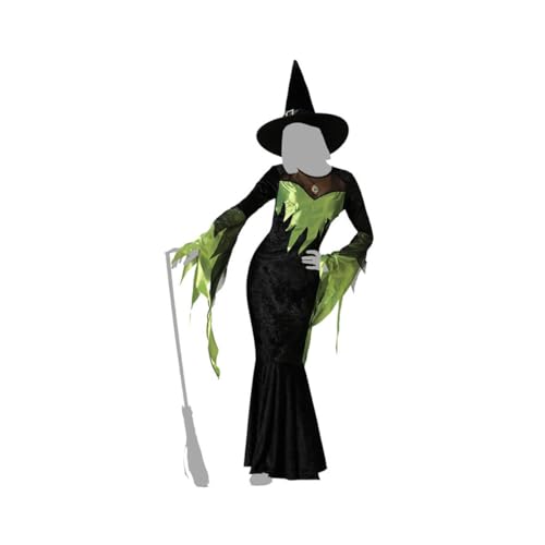 ATOSA elegant green witch costume with hat women adult XS ATOSA elegant green witch costume with hat women adult XS von ATOSA