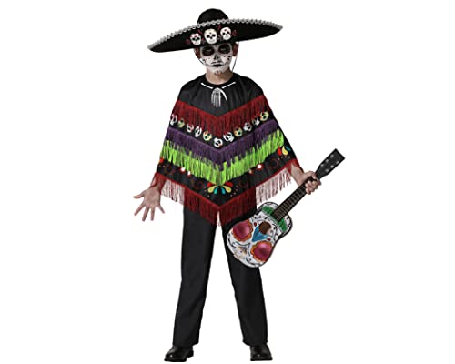 ATOSA funny black musical poncho skeleton costume for children ATOSA funny black musical poncho skeleton costume for children von ATOSA
