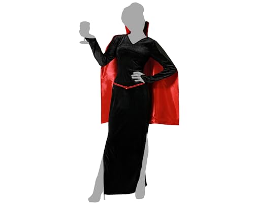ATOSA vampire costume with black cape for women adult XS von ATOSA